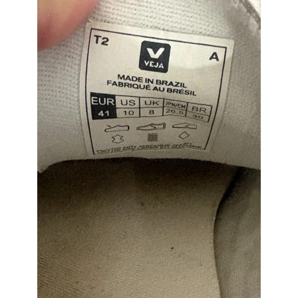Veja Esplar Leather Sneakers White/Black Sz 10